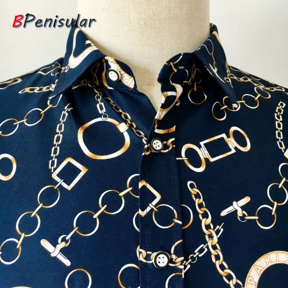 2018 г. летние мужские рубашки с коротким рукавом темно синий блузка золотая