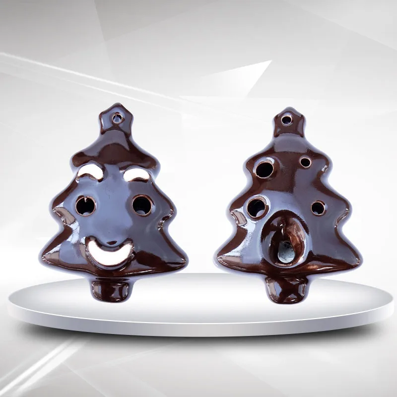 Ocarina 6 Hole Cartoon Christmas Tree Porcelain Flute Children Beginner Musical Instrument | Спорт и развлечения