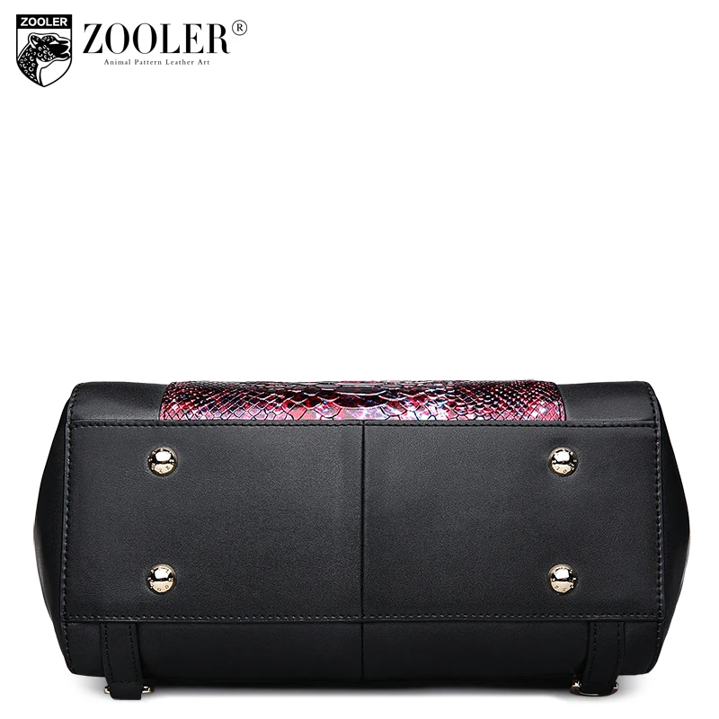 Zooler женщины кожаные сумки тенденции моды серпантин плечи мешок женский шнурок