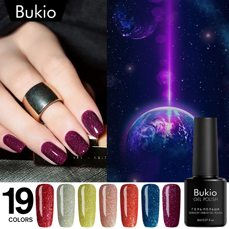 Bukio неоновый Гель лак изумрудно зеленый цвет пигмент для ногтей Блестящий