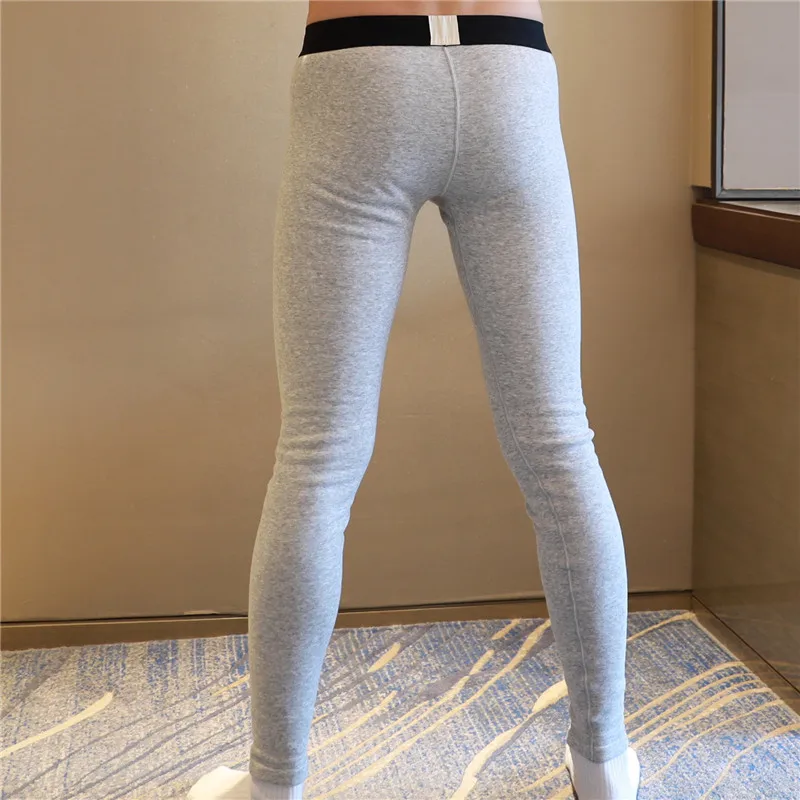 2018 New winter thermal underwear pajama pants Sexy warm sleep bottoms Winter men mens nightwear | Мужская одежда