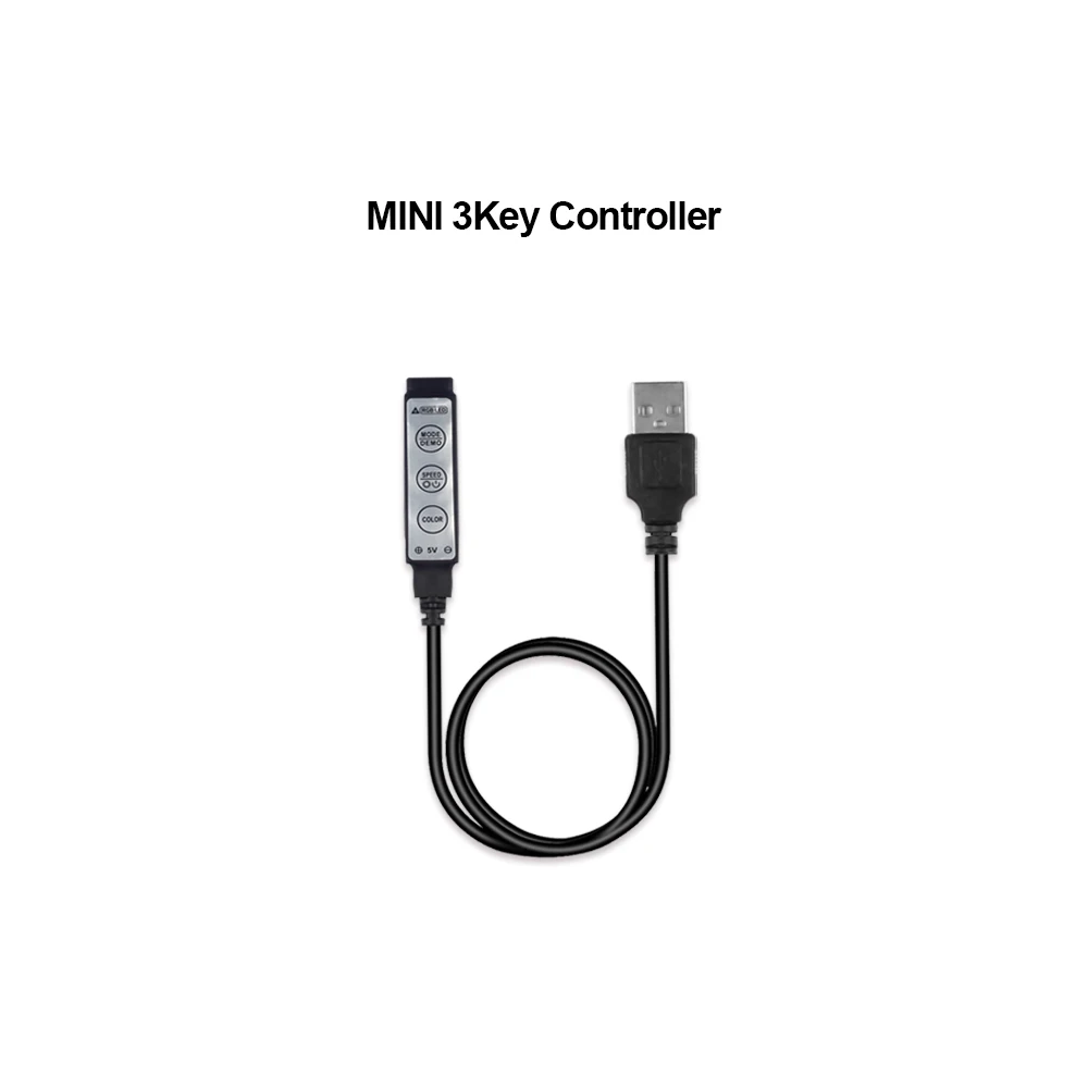 5 В USB RGB контроллер мини 3Key 17Key RF 24Key ИК пульт дистанционного управления для