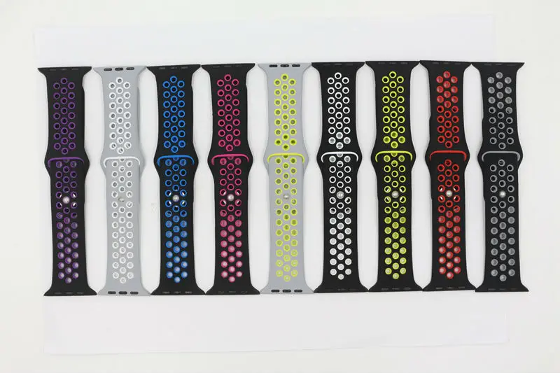 URVOI 2019 Новый ремешок для apple watch series 5 4 3 2 1 лёгкие дышащие силиконовые iwatch sport band 38/40