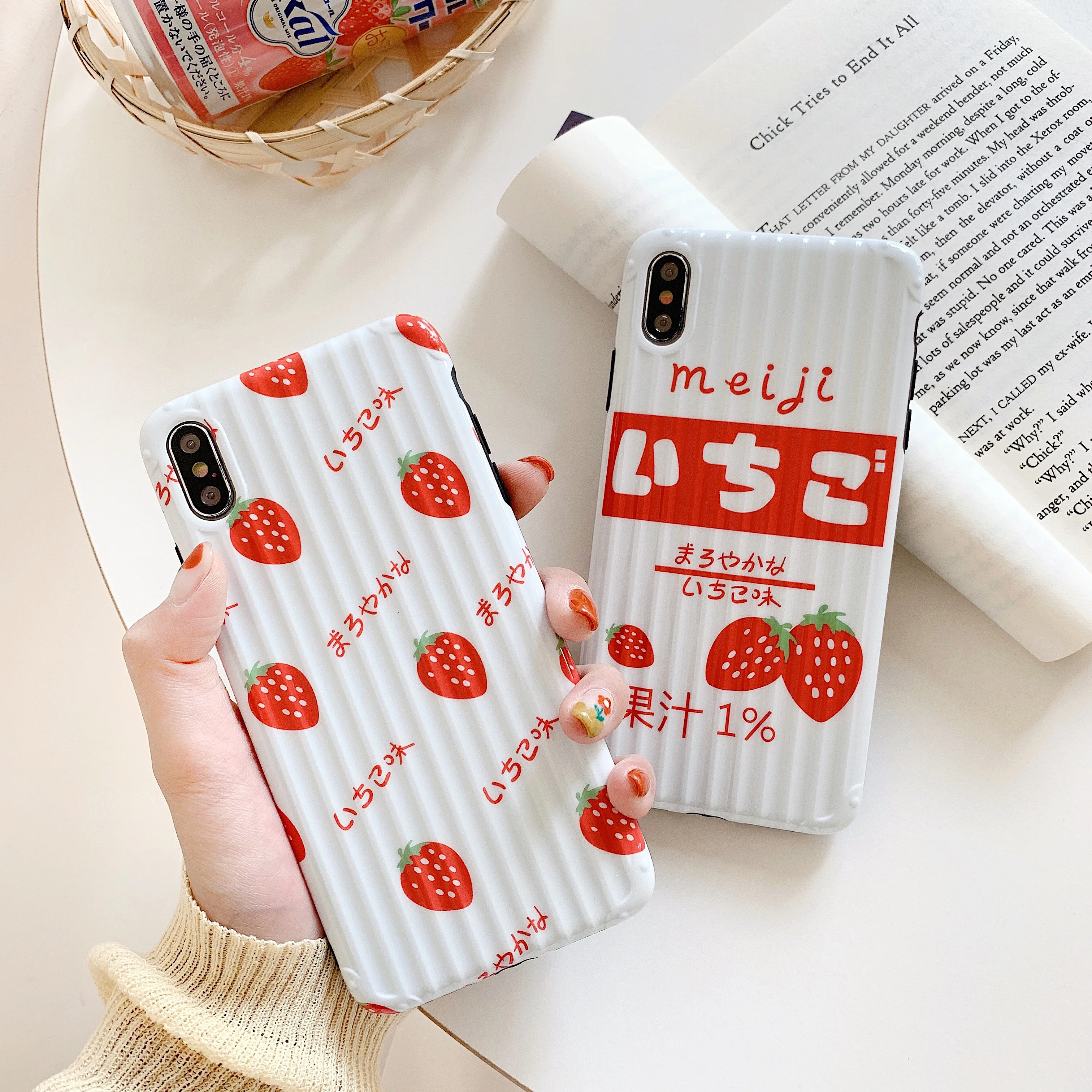 Luxury Lovely Strawberry Phone Case For iphone XR X XS Max 6 6s 7 8 Plus Fashion Silicon Soft Back Cover Capa |
