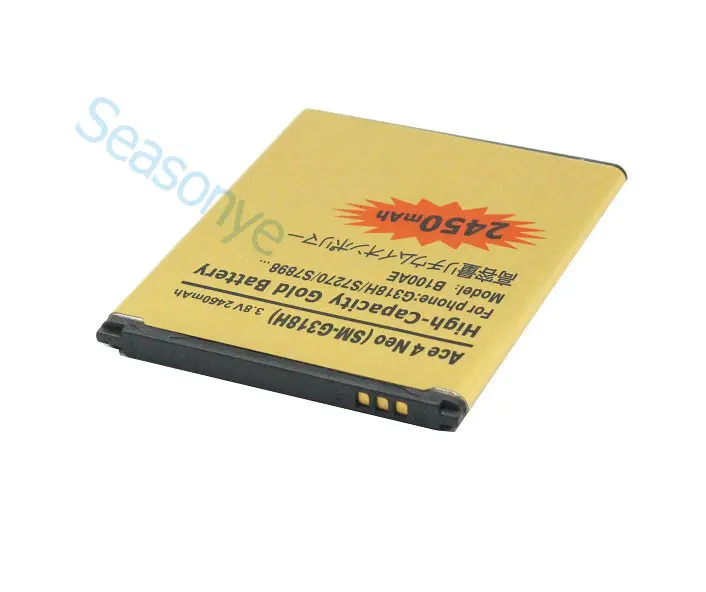 2450 мА/ч B100AE / EB-BG313BBE золото запасная батарея для Samsung Galaxy Ace 3 ACE 4 Neo S7270 S7272 S7898 S7562C S7568i