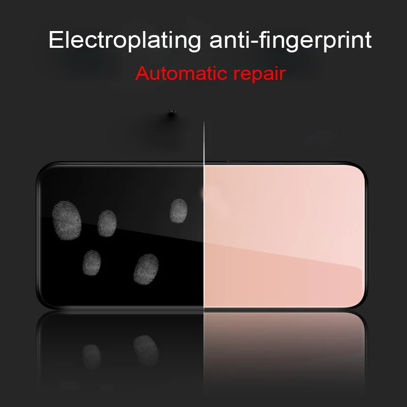 Чехол из закаленного стекла для OPPO Reno задняя крышка с градиентом цвета мягкий