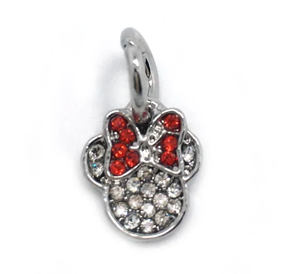 Бусины для Стразы с изображением Микки и Минни амулеты большая дыра 20 шт. |