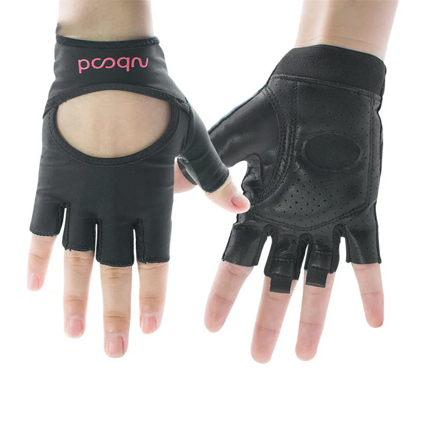 Женские Перчатки для фитнеса и тяжелой атлетики перчатки с полупальцами гантель