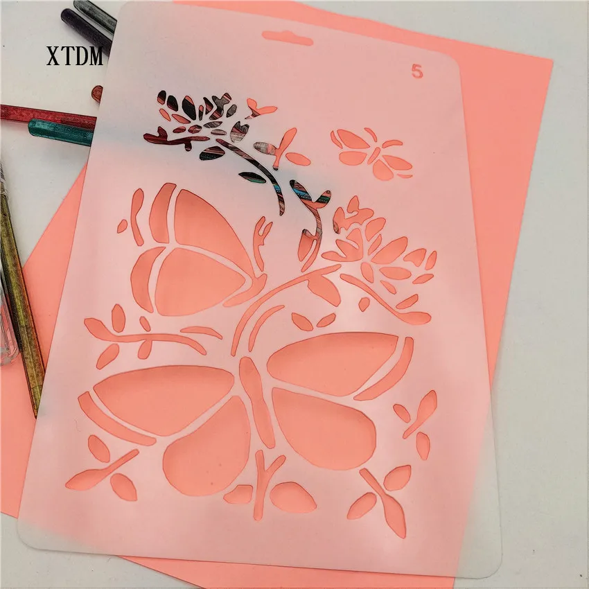 Dragonfly plastic mold shield DIY cake scrapbook stencils hollow Embellishments printing lace ruler Valentine's Day | Дом и сад