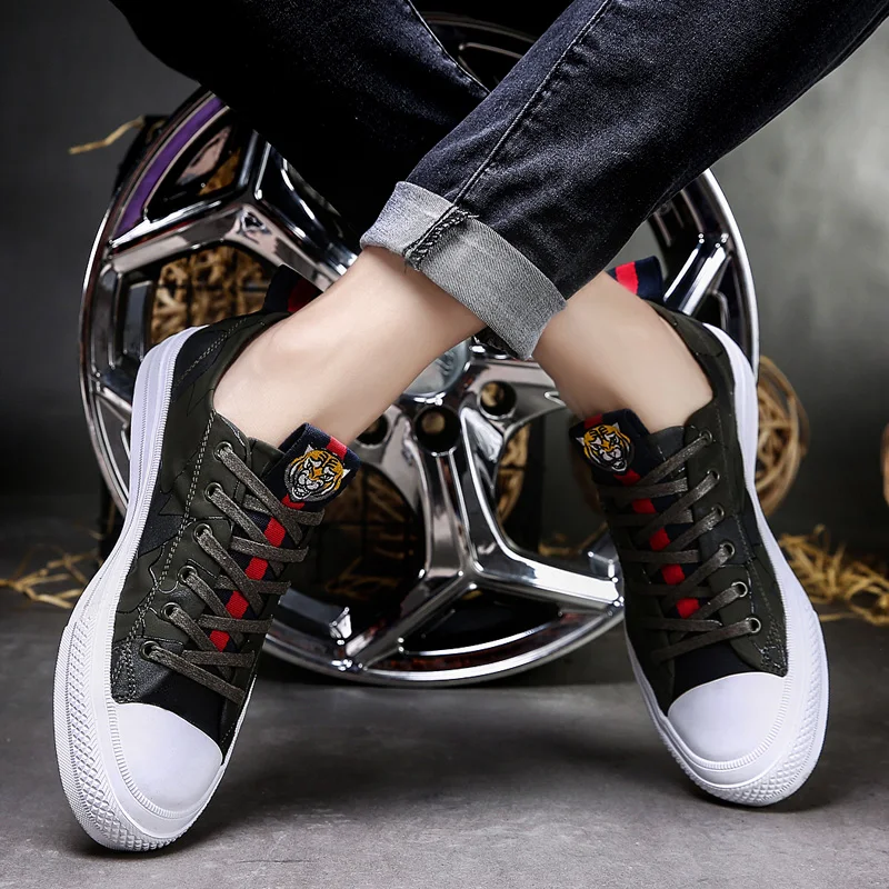 Tiger/Летняя Красивая Мужская обувь для скейтбординга Молодежная дышащая