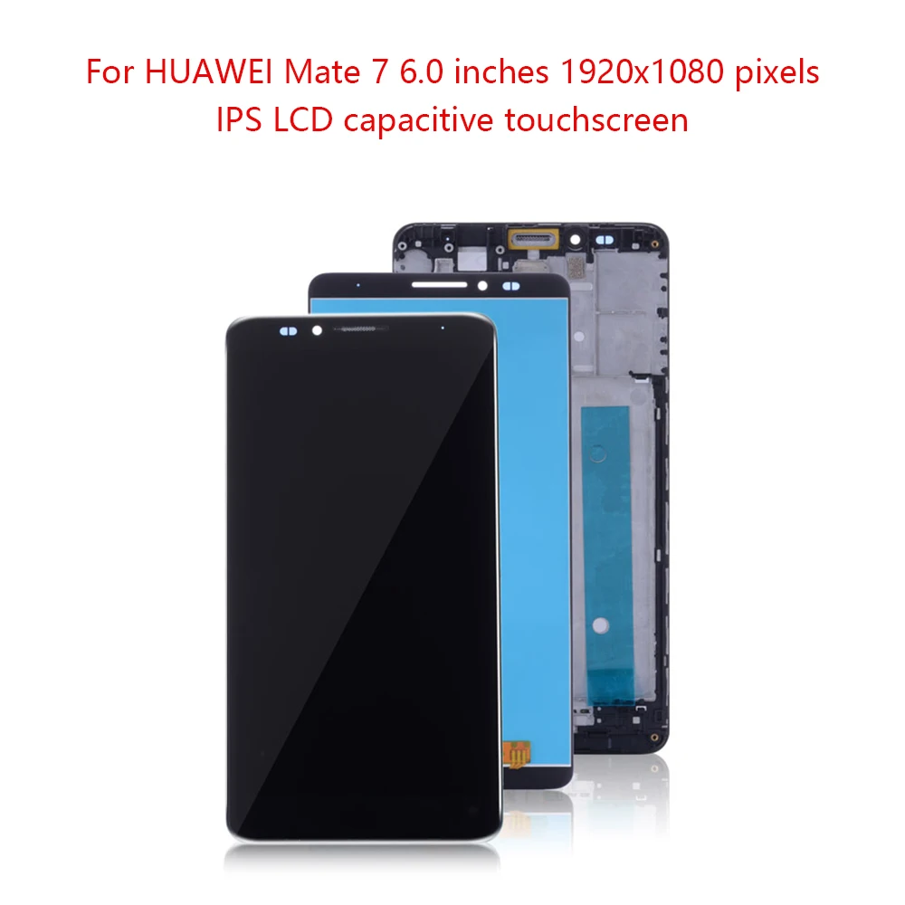 Sinbeda для HUAWEI Mate 7 ЖК-дисплей сенсорный экран дигитайзер с рамкой Mate7 дисплей MATE MT7-L09