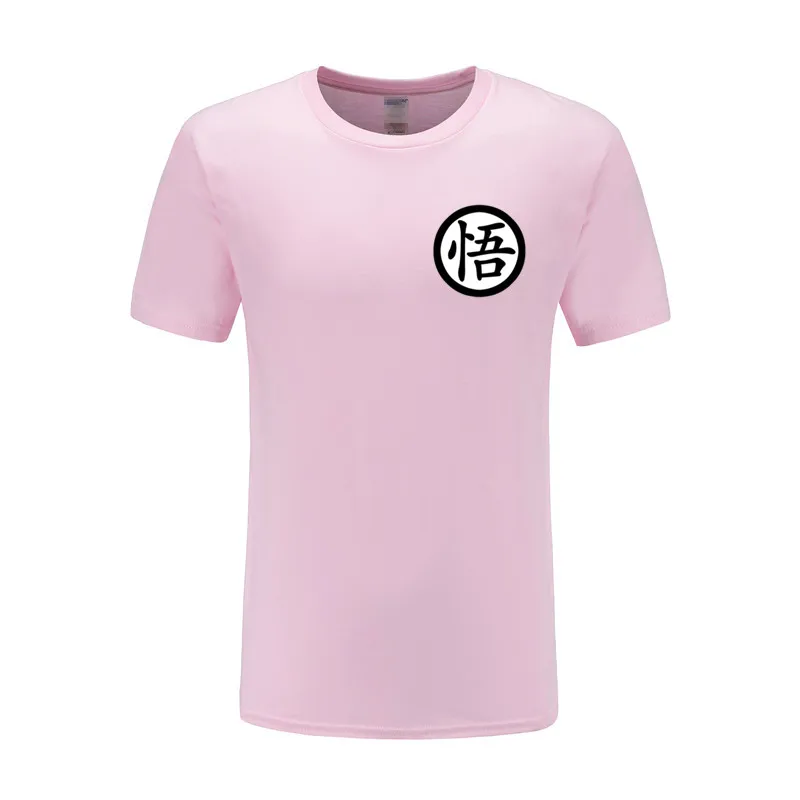 pink Брендовая футболка с Драконий жемчуг, мужская летняя футболка с Драконий жемчуг Z super son goku, облегающая футболка для косплея, 3D футболки, vegeta, футболка Homme - Цвет: pink