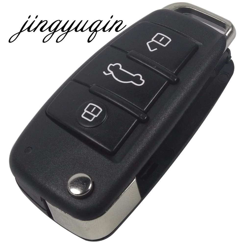 Чехол с 3 кнопками для AUDI A2 A3 A4 A6 A6L A8 TT без лезвия 10 шт./лот|lot lot|lot 10pcslot blade |