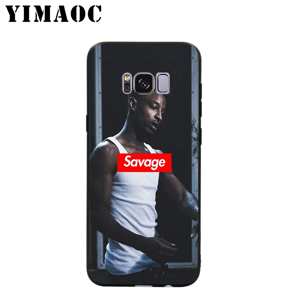 YIMAOC 21 savage MIgos Hip Hop Soft Case for Samsung Galaxy S10 S10e S9 S8 A6 Plus S7 S6 Edge A7 A5 A3 J6 Note 9 8 |