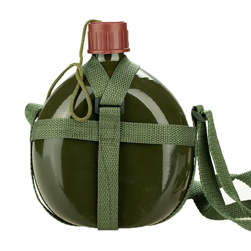 1L Ёмкость военной столовой чайник плечевой ремень тактический утолщенной