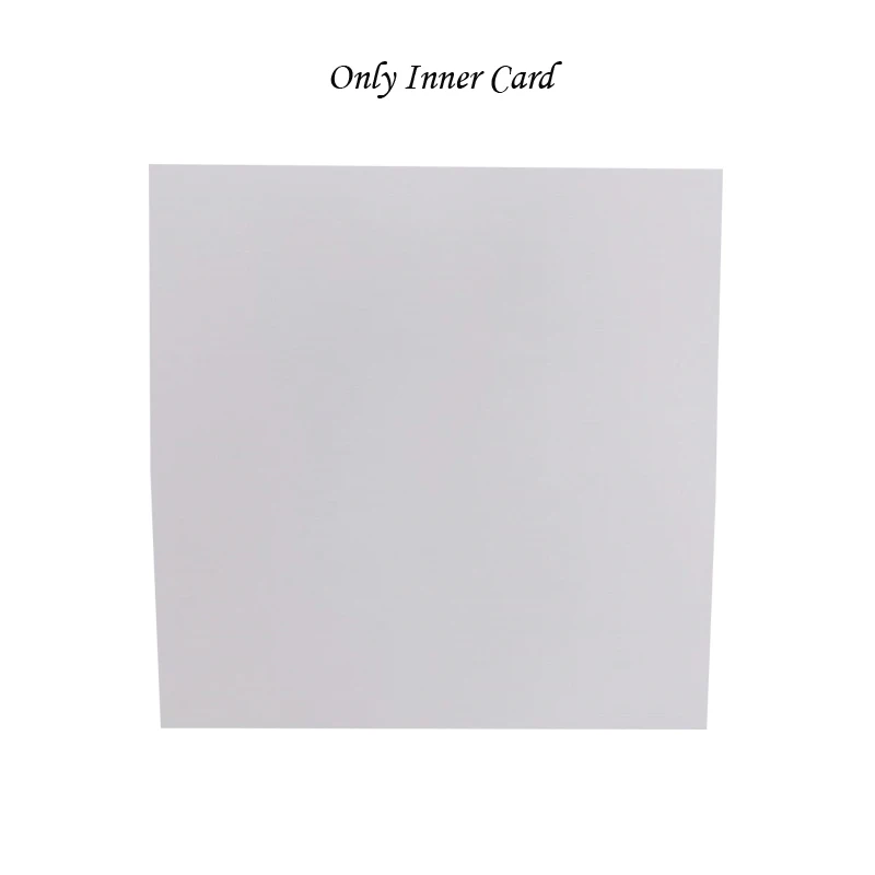 Only Inner Card 1 шт синий белый золотой красный полый сердце лазерная резка свадебные пригласительные открытки поздравительные открытки персонализированные вечерние украшения - Цвет: Only Inner Card