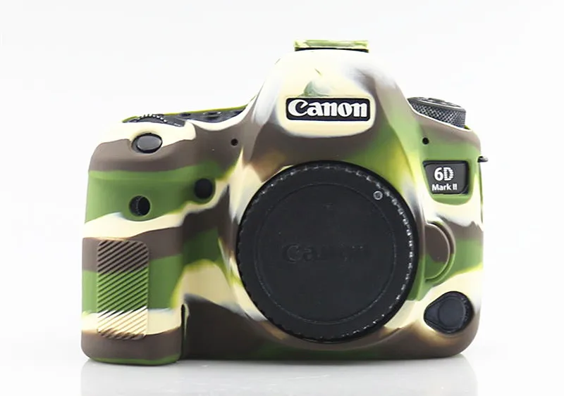 Силиконовый кожаный чехол для брони защитный Canon EOS 6D Mark II 2 6D2 6DII DSLR только