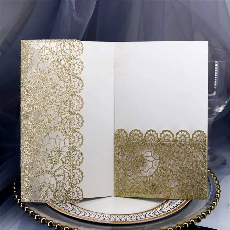 10PCS wedding invitationS bump flash high-end invitation card business event party C | Дом и сад