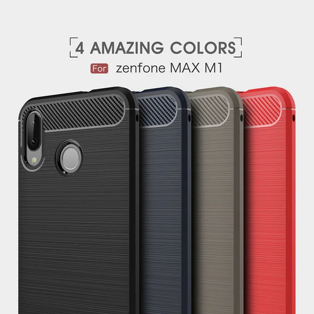 Матовый Мягкий силиконовый чехол из ТПУ для Asus Zenfone Max M1 кожаный с зернистой