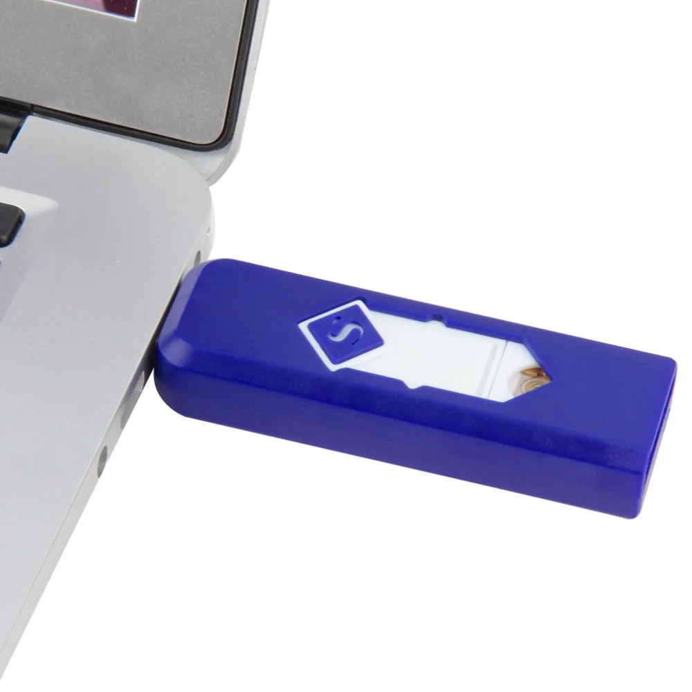 Электронная USB зажигалка ветрозащитная ультратонкая без газа перезаряжаемая
