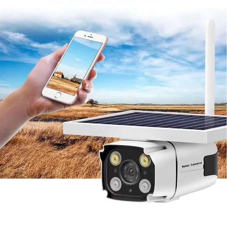 Открытый cctv беспроводной безопасности 4g Солнечная камера ip wifi поддерживает lte sim-карту со светодиодом, яркий свет с видеонаблюдением