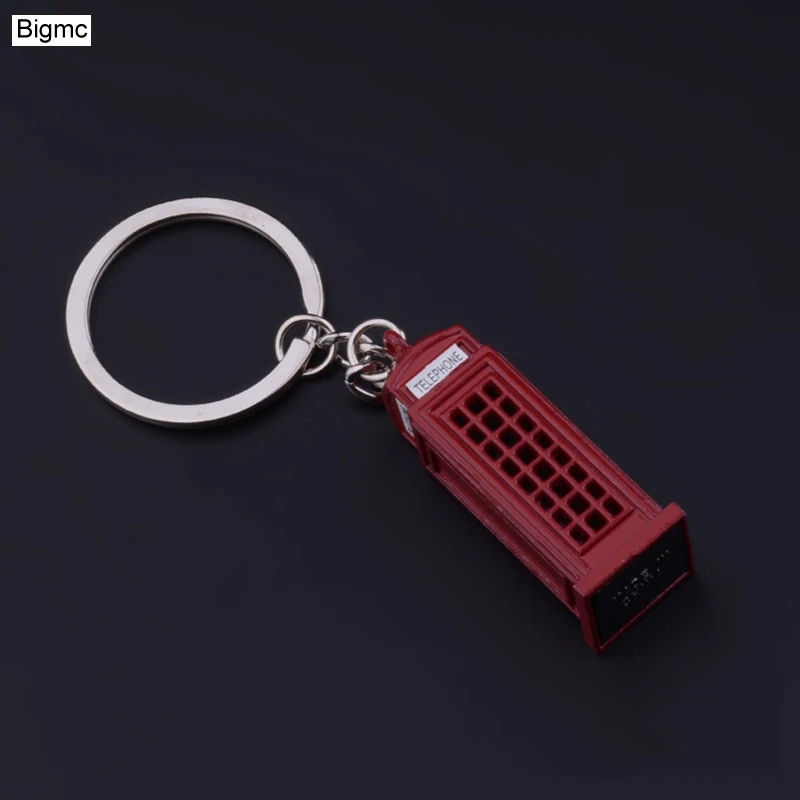 Винтажная телефонная будка в английском стиле миниатюрное автомобильное кольцо