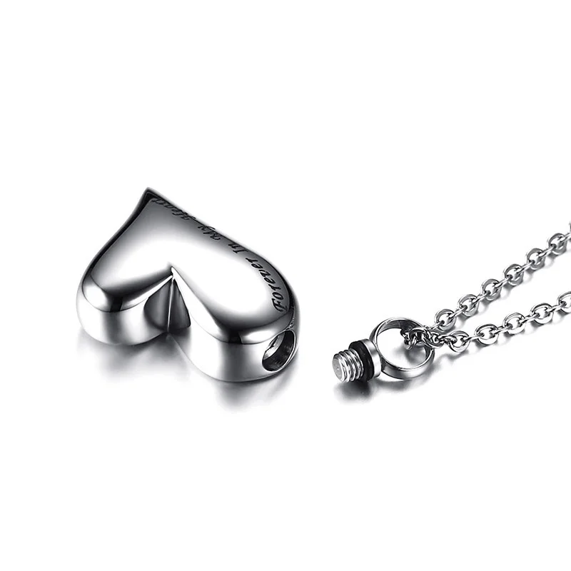 Кулон Vnox Can с открытым сердцем для женщин гравировкой &quotForever In My Heart Necklace&quot из