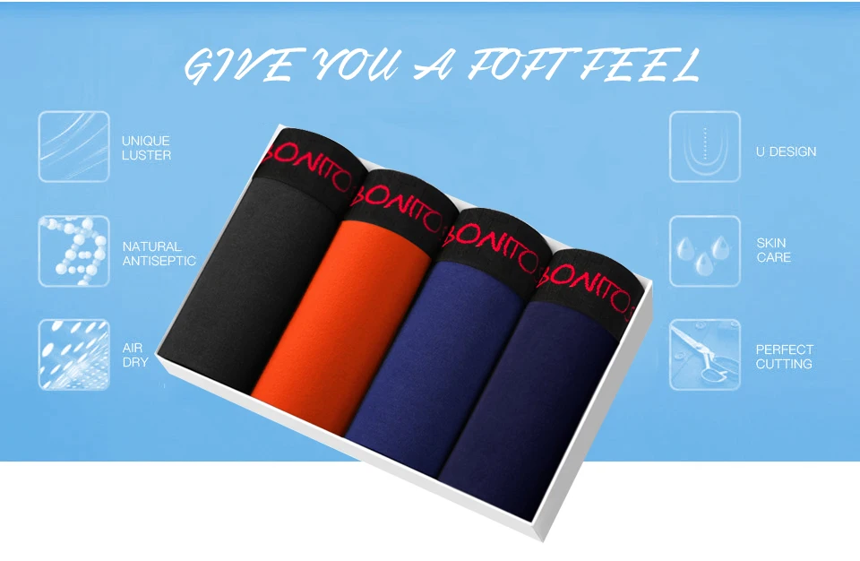 BONITOS мужские боксеры 4 teile/los boxershorts Мужское нижнее белье onderbroek mannen heren ondergoed Мужское нижнее белье боксеры heren boxershorts