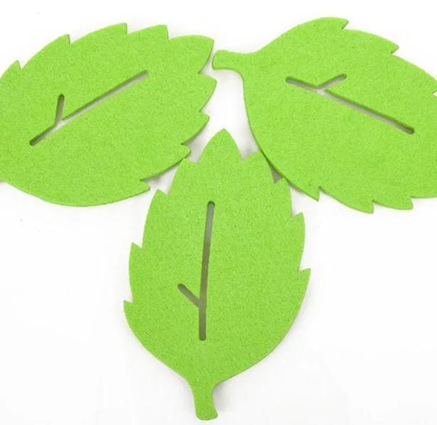 1 шт./лот Бесплатная доставка Новая мода симпатичные формы листьев кофе Coaster