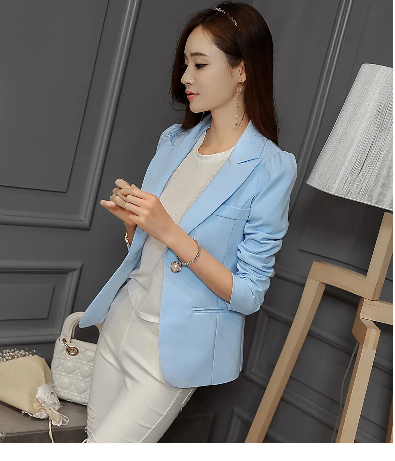 New Autumn Korean blazer Ladies Small suit coat Short paragraph Women office clothing ladies jackets and blazers slim Tops 1209 | Женская