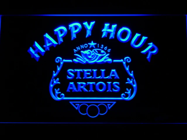 616 Stella Artois пивной Счастливый час бар светодиодные неоновые световые знаки с