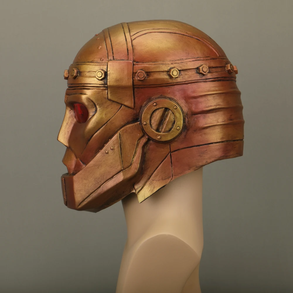 Аниме Doom Patrol маска Robotman светодиодный шлем из латекса супергероя для Хэллоуина