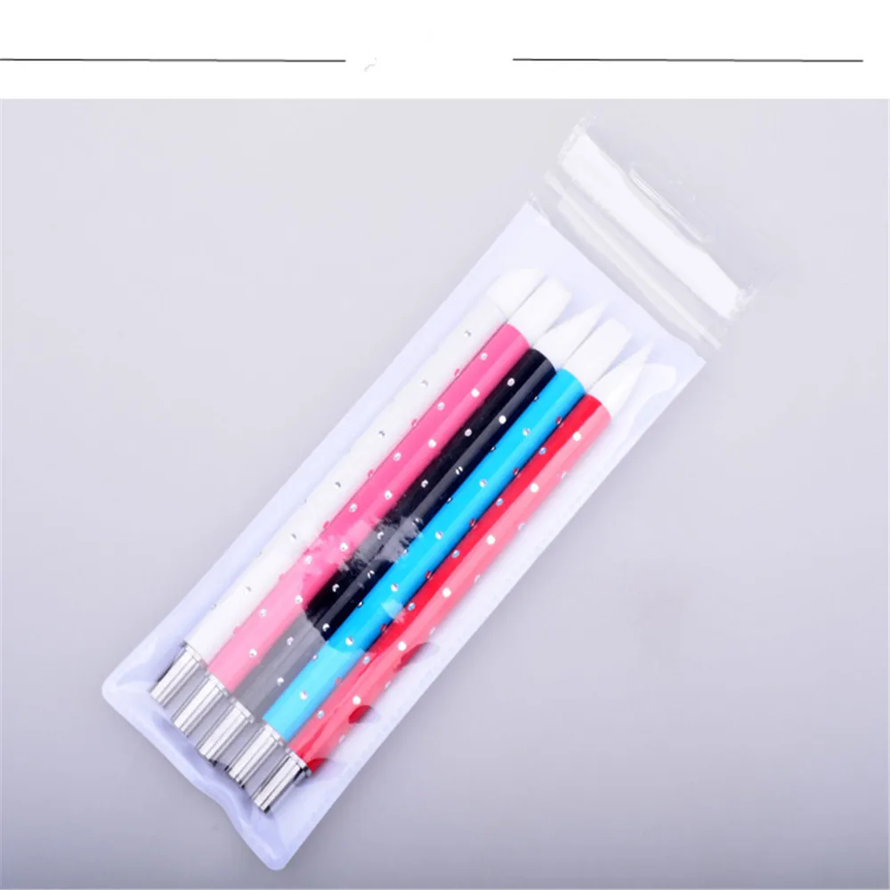 

5pcs Emboss Printing Carving Polish Nail Art Brushes Sculpture Pen 3D Carving DIY Glitter Powder Liquid Manicure Dotting Brush