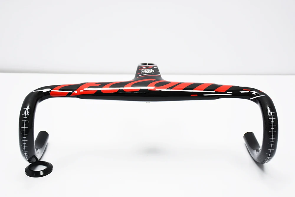 HC черный красный УГЛЕРОДНЫЙ руль для шоссейного велосипеда часть