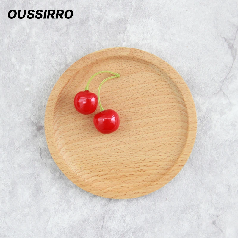 1 шт. японские произведения деревянные фрукты десерты блюдо круглая деревянная