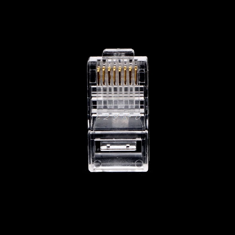 100 шт. Тестер кабеля RJ45 сетевой Кабельный штекер 8 контактный разъем CAT6 кабель