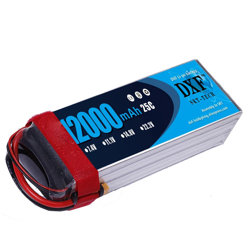 Аккумулятор DXF Lipo хорошего качества 22 2 в 6S 12000 мАч 25C-50C Ру AKKU батарея для самолета