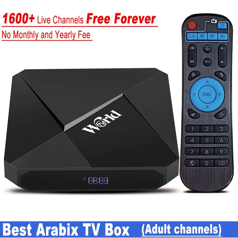 FFYY-Iptv Box Free Lifetime Iptv Subscription No Monthly Fee 1600+ Channels 2G 16G Smart Android 7.1 Tv Arabic F | Электроника