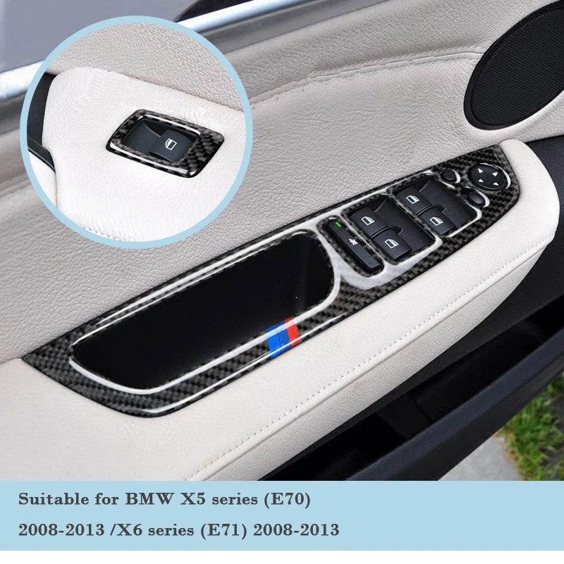 1 комплект для BMW X6 E71 X5 E70 Автомобильные наклейки из углеродного волокна