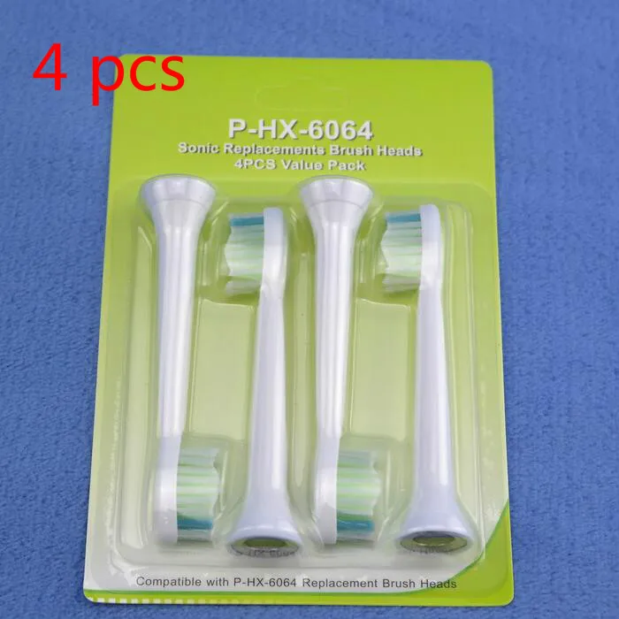 Сменные насадки для зубной щетки HX6064 4 шт./лот Philips Sonicare proresorts HX6013/66 HX6930 HX9340 HX6950 HX6710