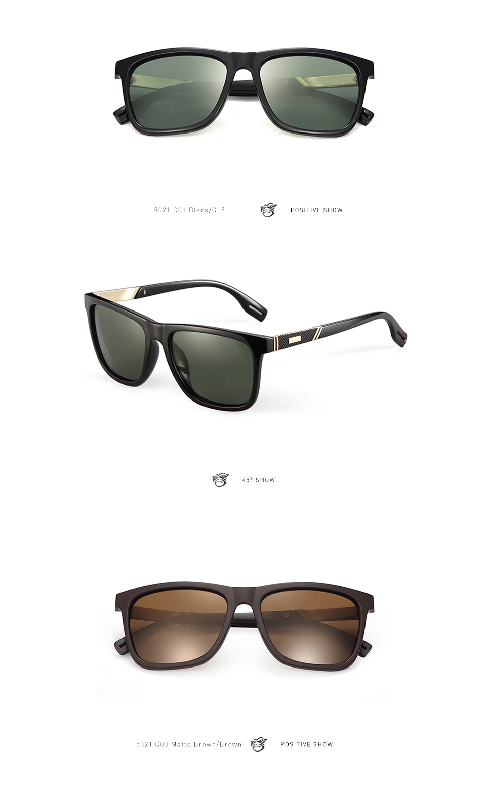 POLARKING Новые поляризованные солнцезащитные очки для мужчин Fashion Square Night Vision Очки мужские дорожные солнцезащитные очки cuculos de sol