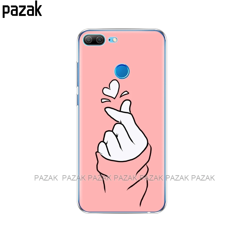 Силиконовый чехол для телефона Huawei Honor 10 V10 3c 4C 5c 5x 4A 6A 6C pro 6X7X6 7 8 9 LITE love on the finger heart