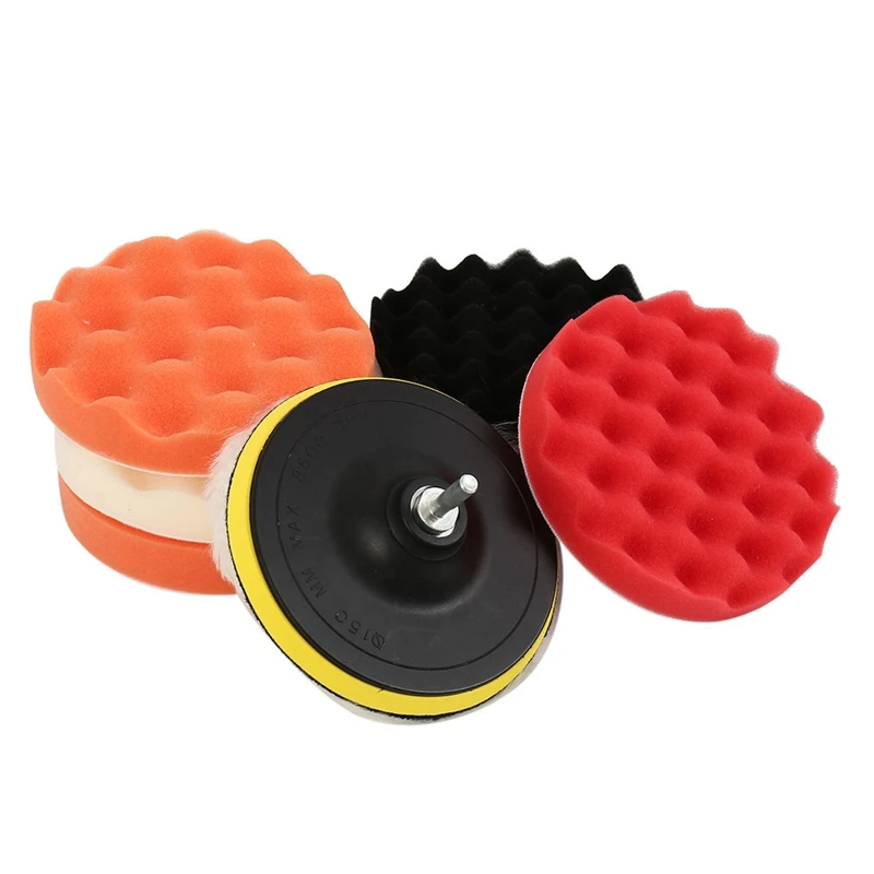 9 Pcs/Set 6 Inch Car Polishing Pad Set Buffing Sponge Polish Auto Waxing Pads Drill Kit For Polisher Wheel Wax | Инструменты