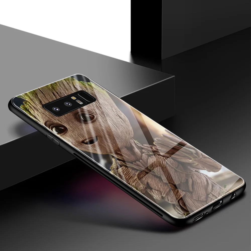 Новый чехол для samsung S9 милый стеклянный Galaxy Note 8 9 10 S8 S10 Plus lite|Бамперы| |