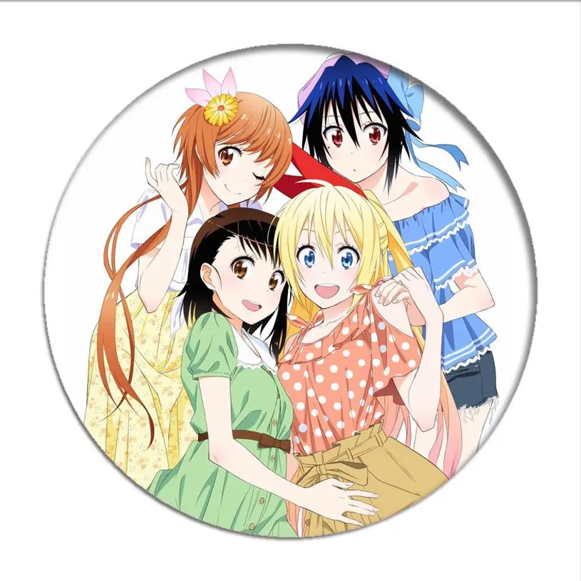 1 шт. брошь в виде манги Nisekoi Значки для косплея Kirisaki Chitoge |