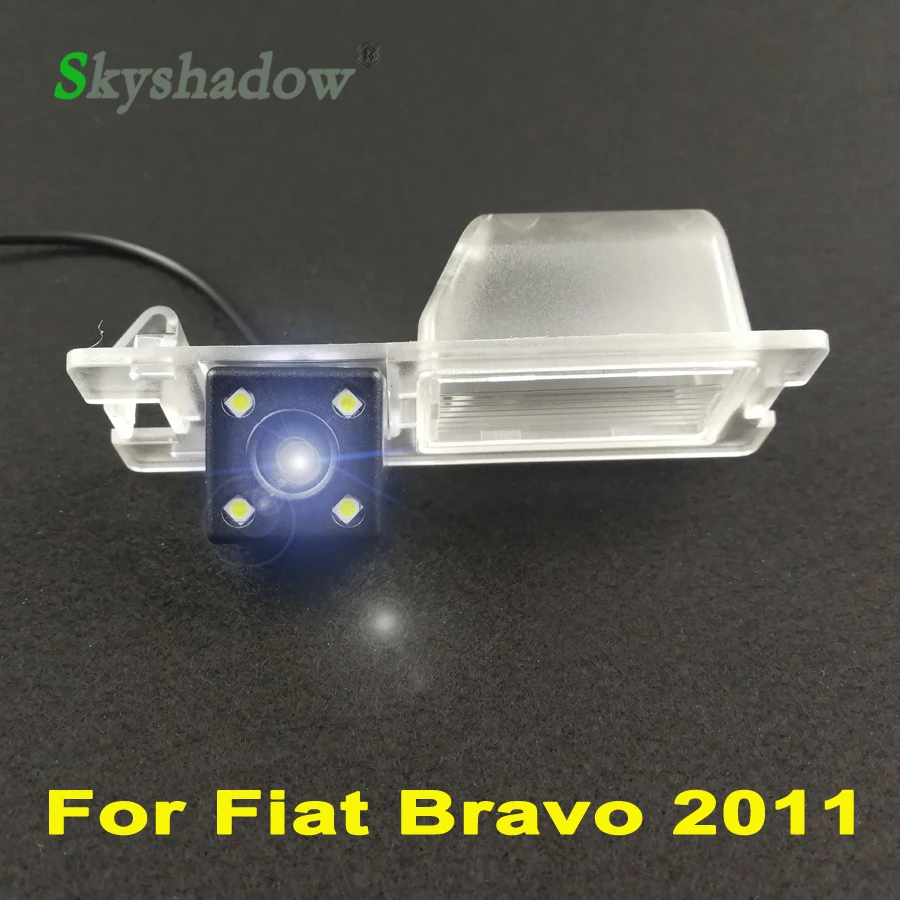 Для Fiat Bravo 2011 Автомобильная CCD 4LED камера ночного видения заднего вида для