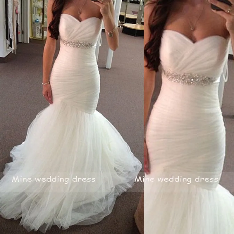 Свадебные платья Русалочки Vestido de Novia Тюль бальное платье принцессы Тюлевое свадебное платью с свадебное платье