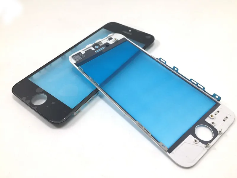 20 шт для iPhone 7 7G/7 plus внешнее стекло со средней рамкой ободок вместе с передним стеклом объектив с рамкой