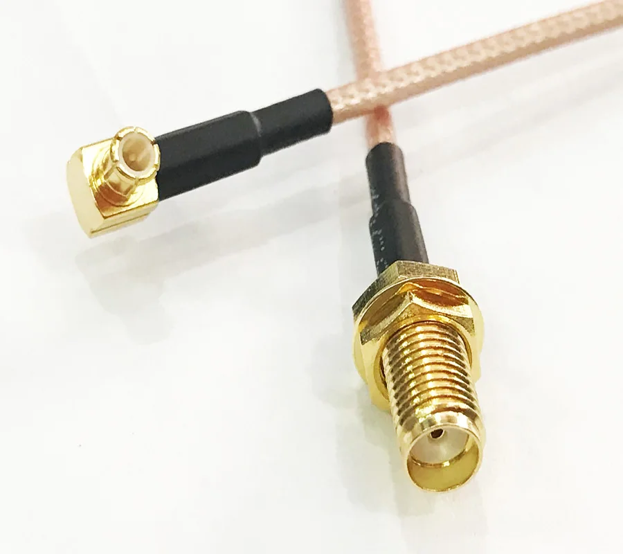 10 шт. SMA jack Female bulkhead to MCX Штекер правый угол кабель pigtail RG316 15 см|bulkhead|sm plug |
