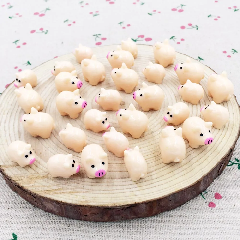 10 шт. Kawaii Мини Смола свинья Фея садовые миниатюры Террариум фигурки гном